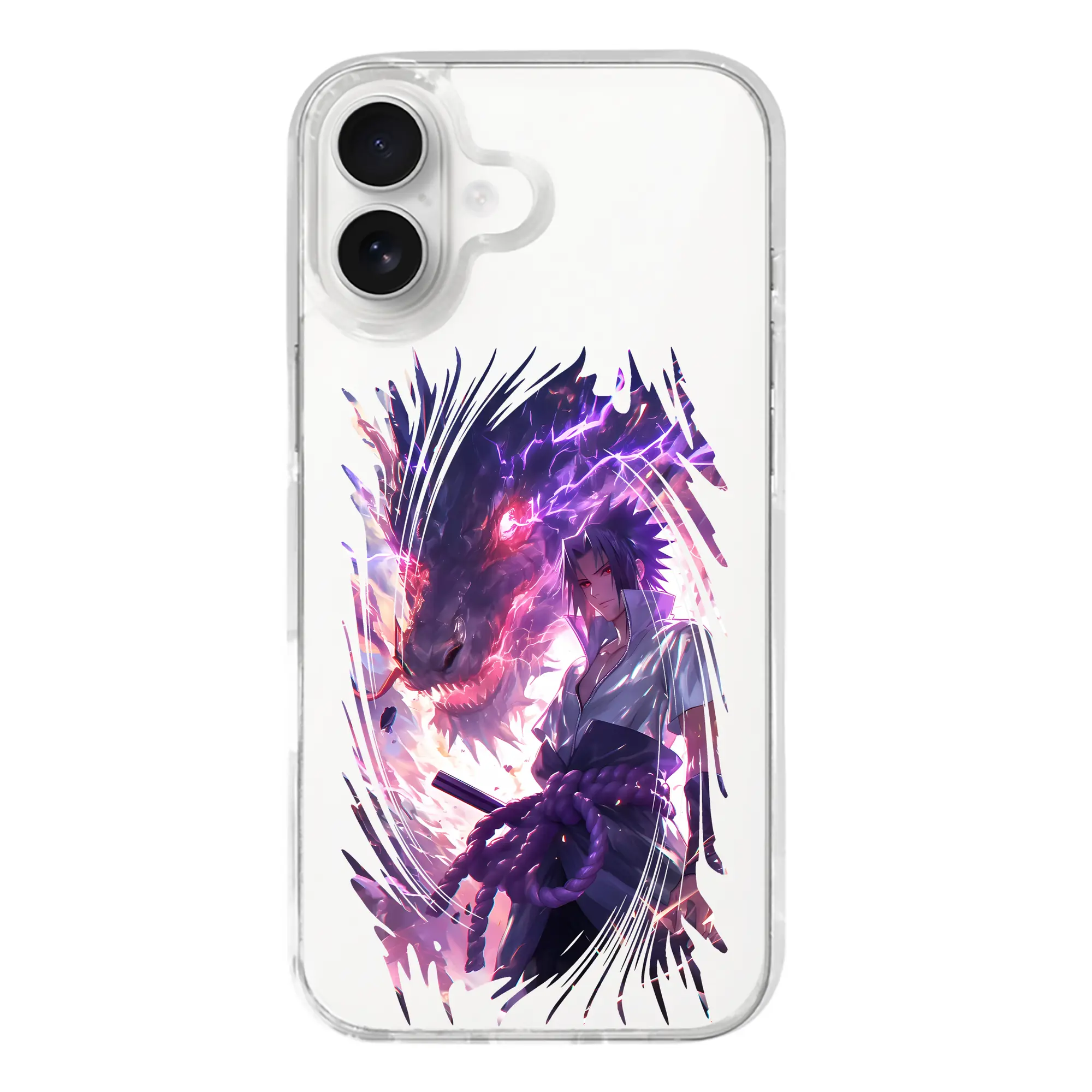 ナルト グッズ うちは サスケ - iPhone 17シリーズ 透明スマホケース – 薄型・耐衝撃・精密フィット保護カバー